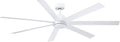 Fanimation Pendry 7 Blade Indoor/Outdoor Ceiling Fan 72 Inch Wide with Matte White Finish and Matte White Blades