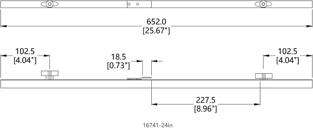 FixtureDisplays® 24' Blueprint File Hanging Clamp, One Case of 12 Clamps 16741-24IN-NEW-NPF