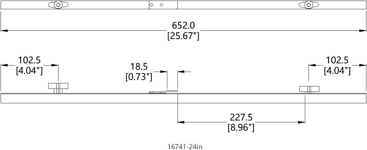 FixtureDisplays® 24' Blueprint File Hanging Clamp, One Case of 12 Clamps 16741-24IN-NEW-NPF