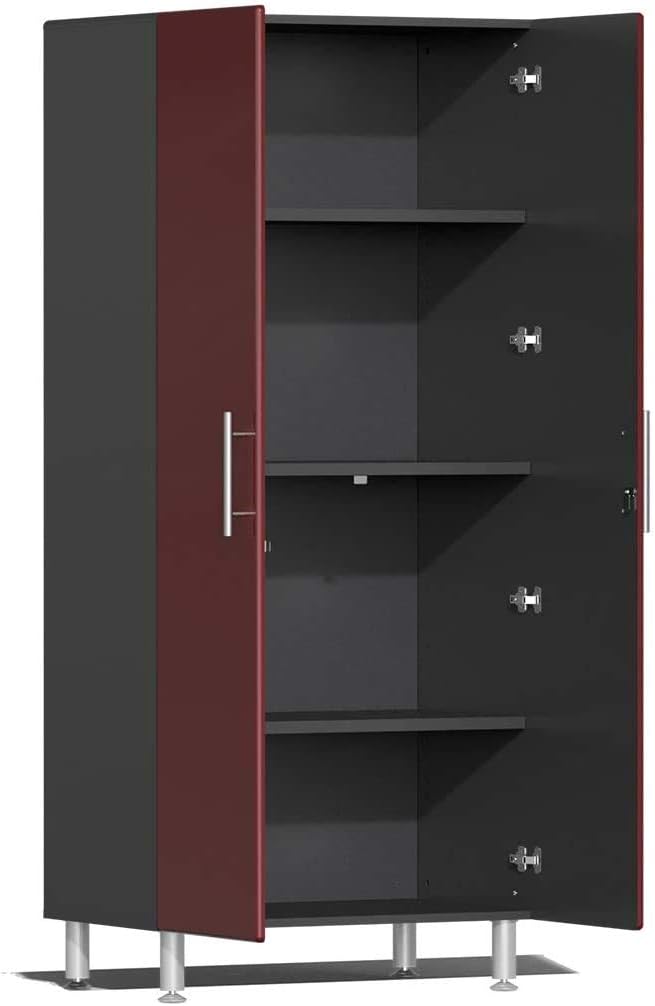 Ulti-Mate UG23060R 6-Piece Garage Cabinet Kit in Metallic,Red,Grey