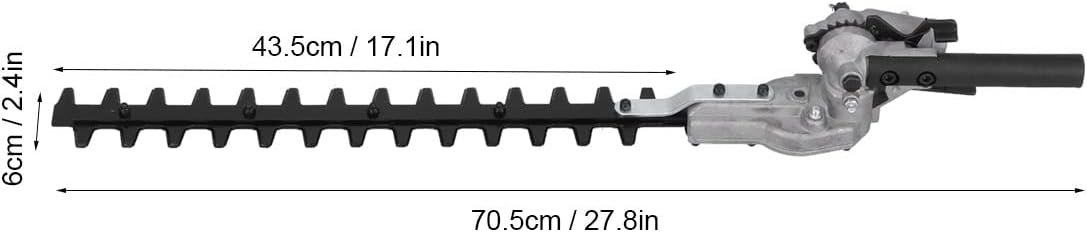 9-Teeth Aluminum Alloy Hedge Trimmer Head, 28mm Branch Shear Gardening Tool for Home Garden Pruning Shrubs, Bushes, Hedges, Landscaping, Yard Maintenance