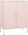 Metal Side Accent Storage Cabinet with Adjustable Shelves, Steel Storage Cabinet for Entryway and Hallway, 31.5'x13.8'x40',-250