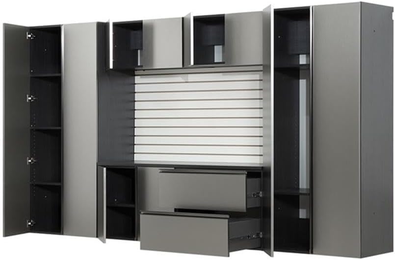 Nova Series 7-Piece Engineered Wood Garage Cabinet Set in Gray
