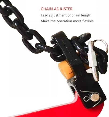 Heavy Duty Stone Clamp - 2866lb Capacity, 42.5in Jaw Opening, Adjustable Steel Jaws for Lifting and Transporting Wood & Stone - Durable, Versatile Tool for Contractors