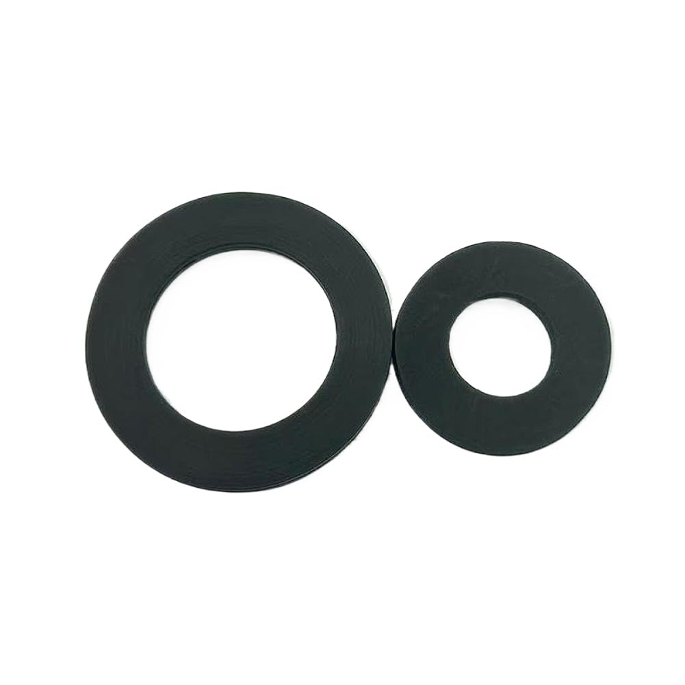 500 Pcs Black Nylon Plastic Gasket Circular Insulation Flat Pad Plastic Screw Hard Washer Wear-Resistant and Temperature