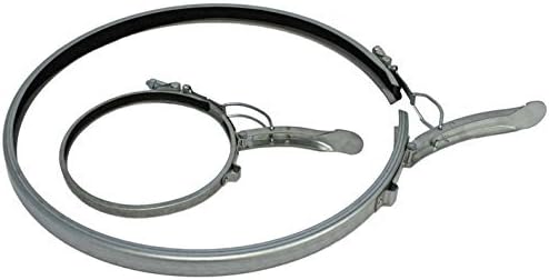 (10-Pack) U-Duct - 12' dia. Duct Clamp for Universal Clamp-together Duct (Compatible with Nordfab, Quick-fit, QF, KB, US Duct, Ducts Inc.)