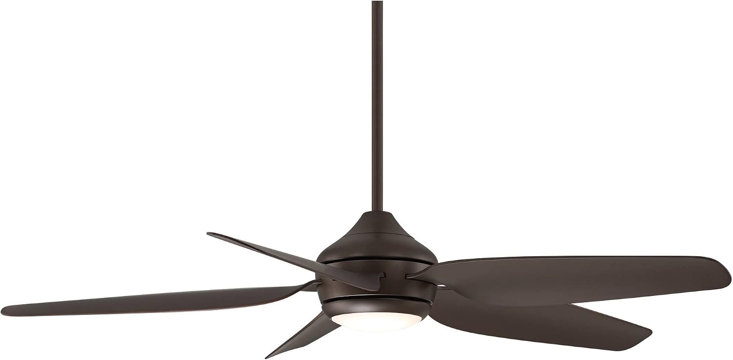 Casa Vieja 52' Del Diego Modern Industrial Indoor Outdoor Ceiling Fan with LED Light Remote Control Bronze Brown Damp Rated for Patio Exterior Shed House Home Porch Gazebo Garage Barn