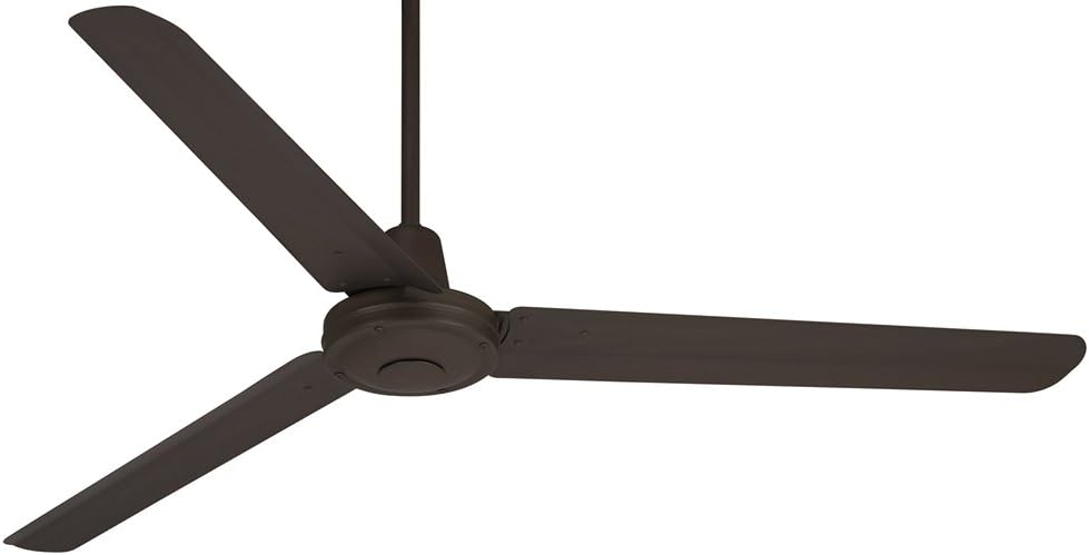 Casa Vieja 60' Turbina DC Modern Industrial Rustic Farmhouse 3 Blade Indoor Outdoor Ceiling Fan with Remote Control Oil Rubbed Bronze Damp Rated Patio Exterior Home Porch Gazebo Garage - 6' Downrod