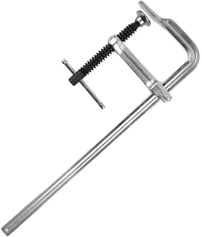 Steel Bar Clamp Clip 12-Inch WoodWork Bar Clamp Adjustable Rotating Pad Sturdy Durable for Welding Woodworking Metal Working, ASDEHH231