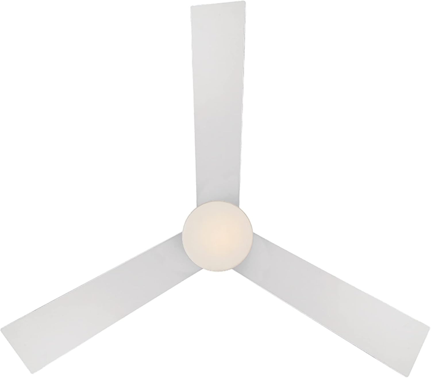 WAC F-081L-MW San Francisco 52' Outdoor Ceiling Fan with Lights and Remote Control, Matte White
