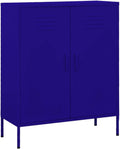 Metal Side Accent Storage Cabinet with Adjustable Shelves, Steel Storage Cabinet for Entryway and Hallway, 31.5'x13.8'x40',-247