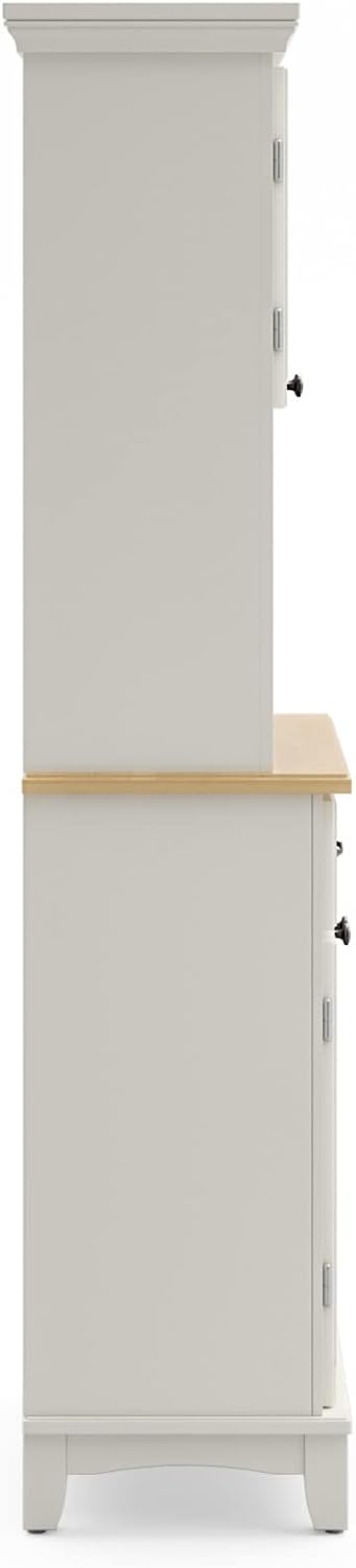homestyles Buffet Of Buffets Off-White Buffet with Hutch
