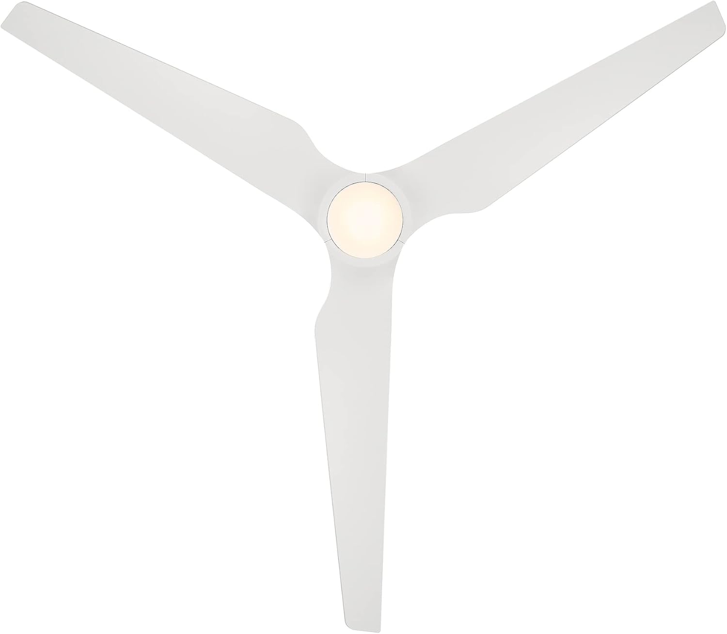 WAC F-056L-MW Stella 60' Outdoor Ceiling Fan with Lights and Remote Control, Matte White