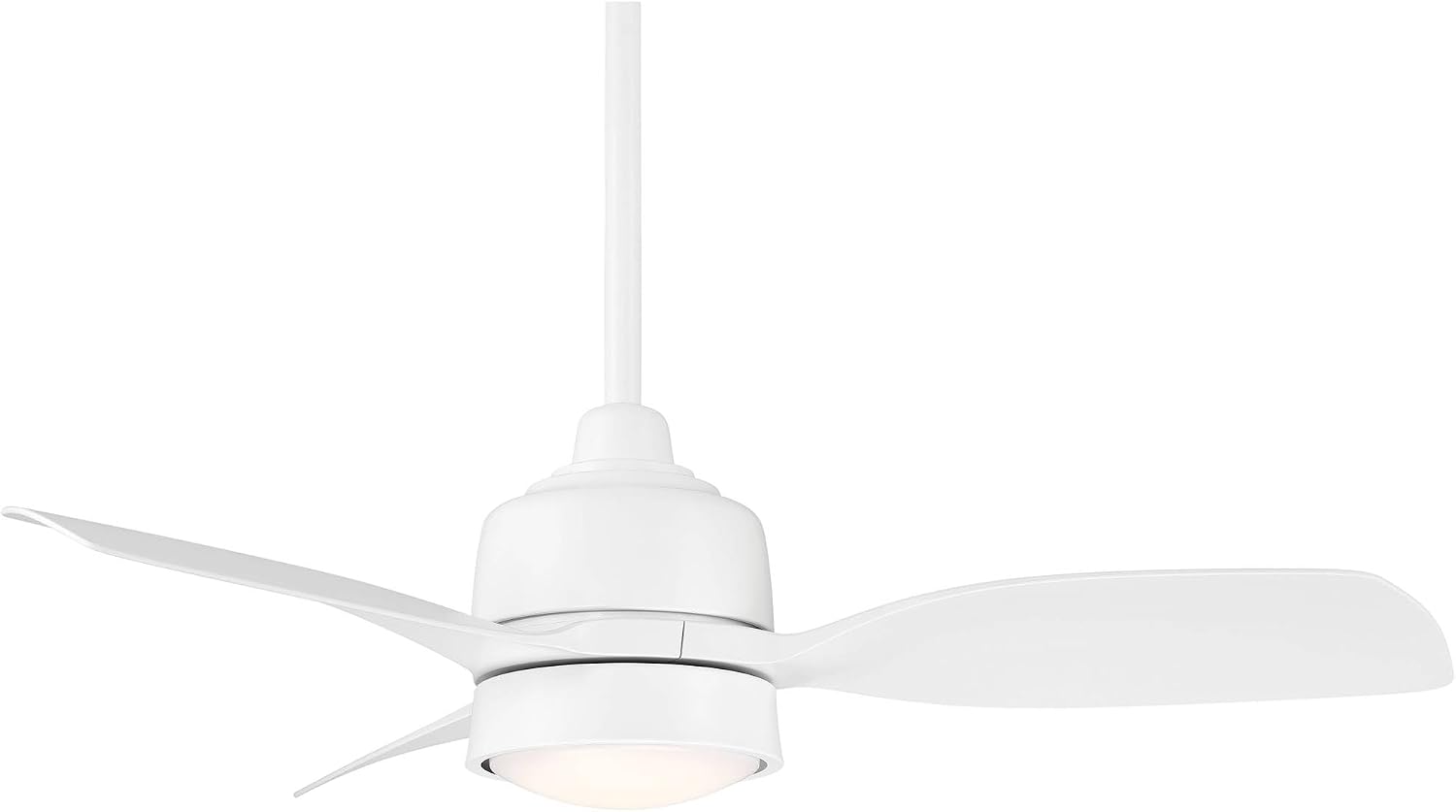 Casa Vieja 36' Verdin Modern Indoor Outdoor Ceiling Fan 3 Blade LED Light Remote Control Matte White Finish Blades Bedroom Patio Living Room Kitchen Porch Damp Rated Decorative Dimmable Garage
