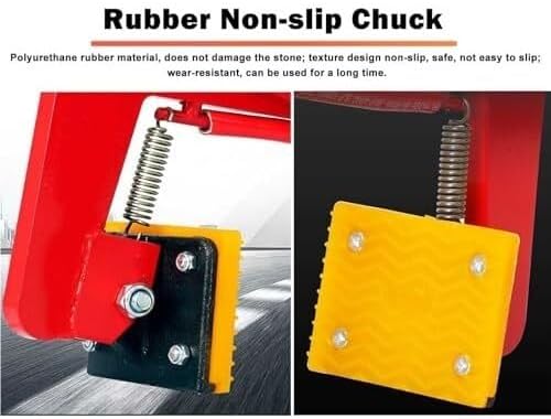 Granite Slab Lifting Clamps Marble Heavy Duty Stone Carrying Clamps for Lifting Handling Transporting(12in)
