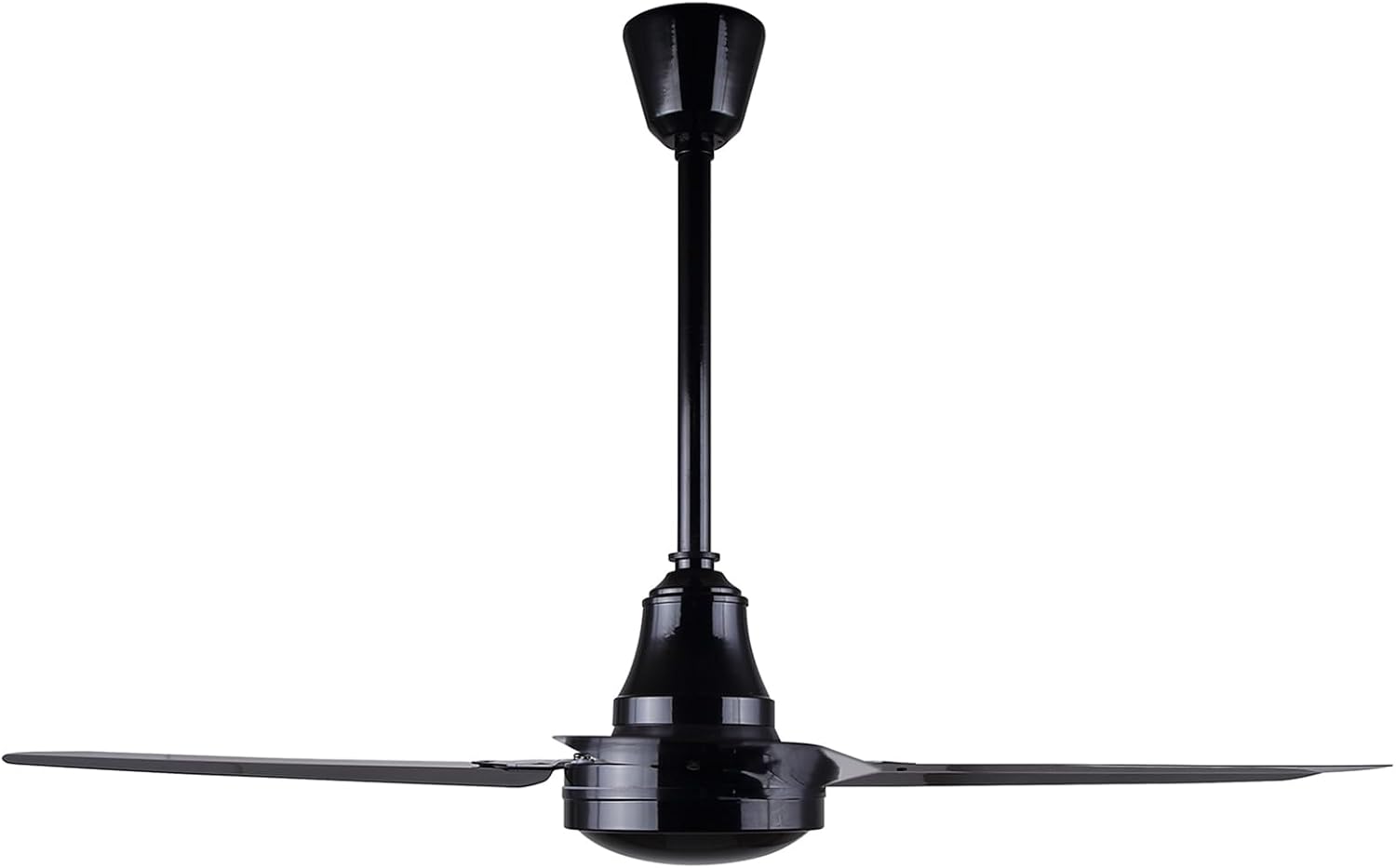 60' Black Weatherproof Industrial Ceiling Fan – High-Performance DC Motor – Wall Control – Ideal for Outdoor Patios, Warehouses & Gyms