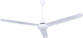 60' White Weatherproof Industrial Ceiling Fan – High-Performance DC Motor – Wall Control – Ideal for Outdoor Patios, Warehouses & Gyms