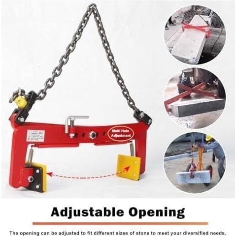 clamps Granite Slab Lifting Clamps Marble Heavy Duty Stone Carrying Clamp for Lift Handling Transporting vertical(12in)