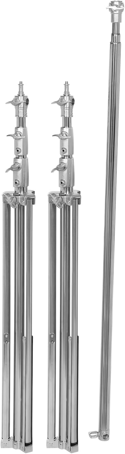 Photography Backdrop Stand 9.84x9.45ft(WxH) Photo Studio Adjustable Background Stand Support Kit with Clamps and Carry Bag for Parties,Wedding, Photography