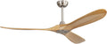 Sofucor 60 Inch Ceiling Fan No Lights, Solid Wood Ceiling Fans without Lights Remote Control, Indoor/Outdoor Ceiling Fans with Quite DC Motor for Living Room Bedroom Farmhouse Patio