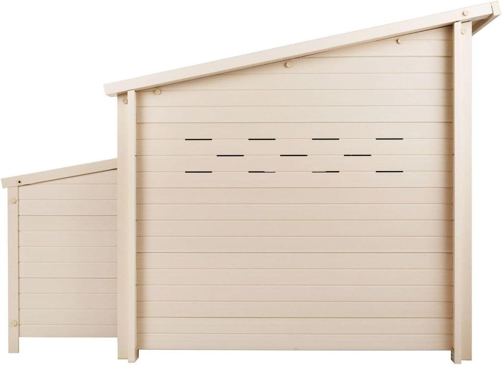 New Age Pet ECOFLEX Fontana Jumbo Chicken Coop, Urban Barn for 4 to 6 Chickens, Easy Assembly, Eco Friendly & Durable, Tan
