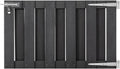 WPC Garden Gate Outdoor 39.4'x23.6' Gray Lockable Sliding Latch Durable Privacy Fence for Backyard Patio Deck Yard Entry