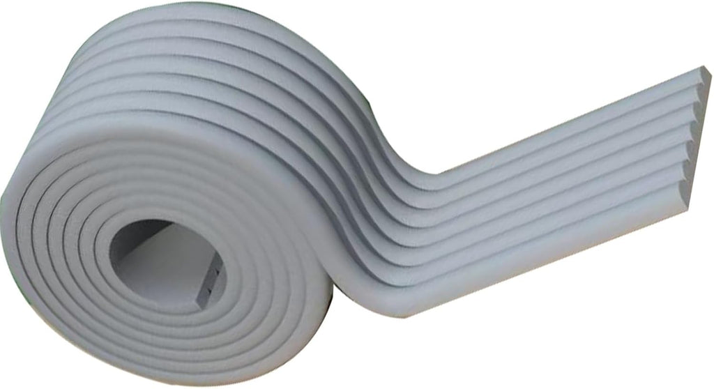 Soft Protective Foam Cushion,Corner Edge Protector,Wide Edge Protector Strip,W Shape,Roving Cove,for Different Size Furniture, Suitable for Home, Nursery,Professional Process(Gray,10M)