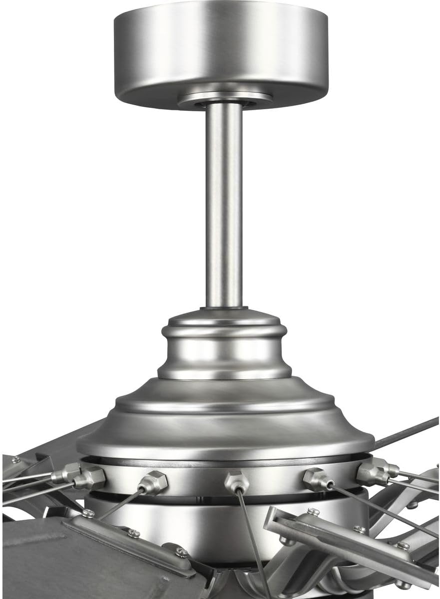 Progress Lighting P250098-081 Springer II - 12 Blade Ceiling Fan in Farmhouse Style-16.26 Inches Tall and 60 Inches Wide, Finish Color: Antique Nickel