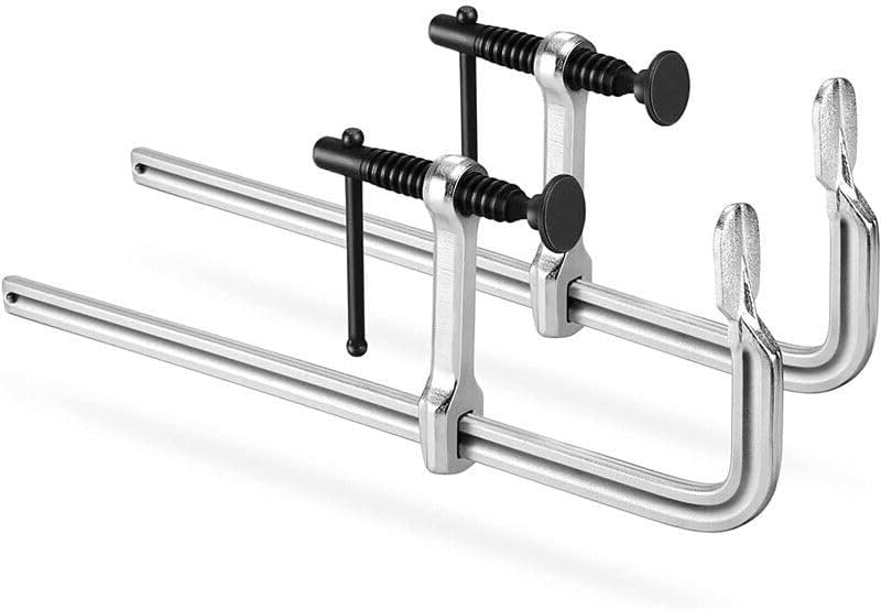 2-Pack 12-Inch Bar Clamps Drop Forged Steel Bar Clamps for Woodworking