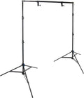 Kupo Background Paper Stand Set, Portable Backdrop Support System with Telescoping Crossbar, Dual Air Cushioned Click Stands, Compact Storage Design for Studio and Location Use (KS201111)