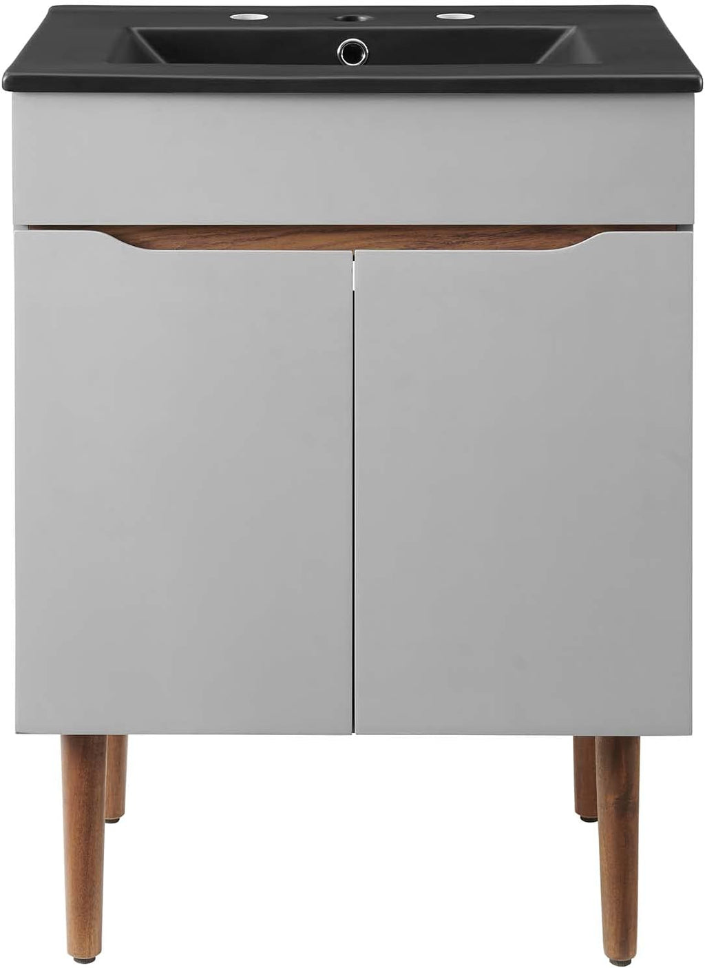 Sink Vanity Cabinet, Wood, Grey Gray Black, Modern Contemporary, Hotel Bedroom Bathroom Master Suite