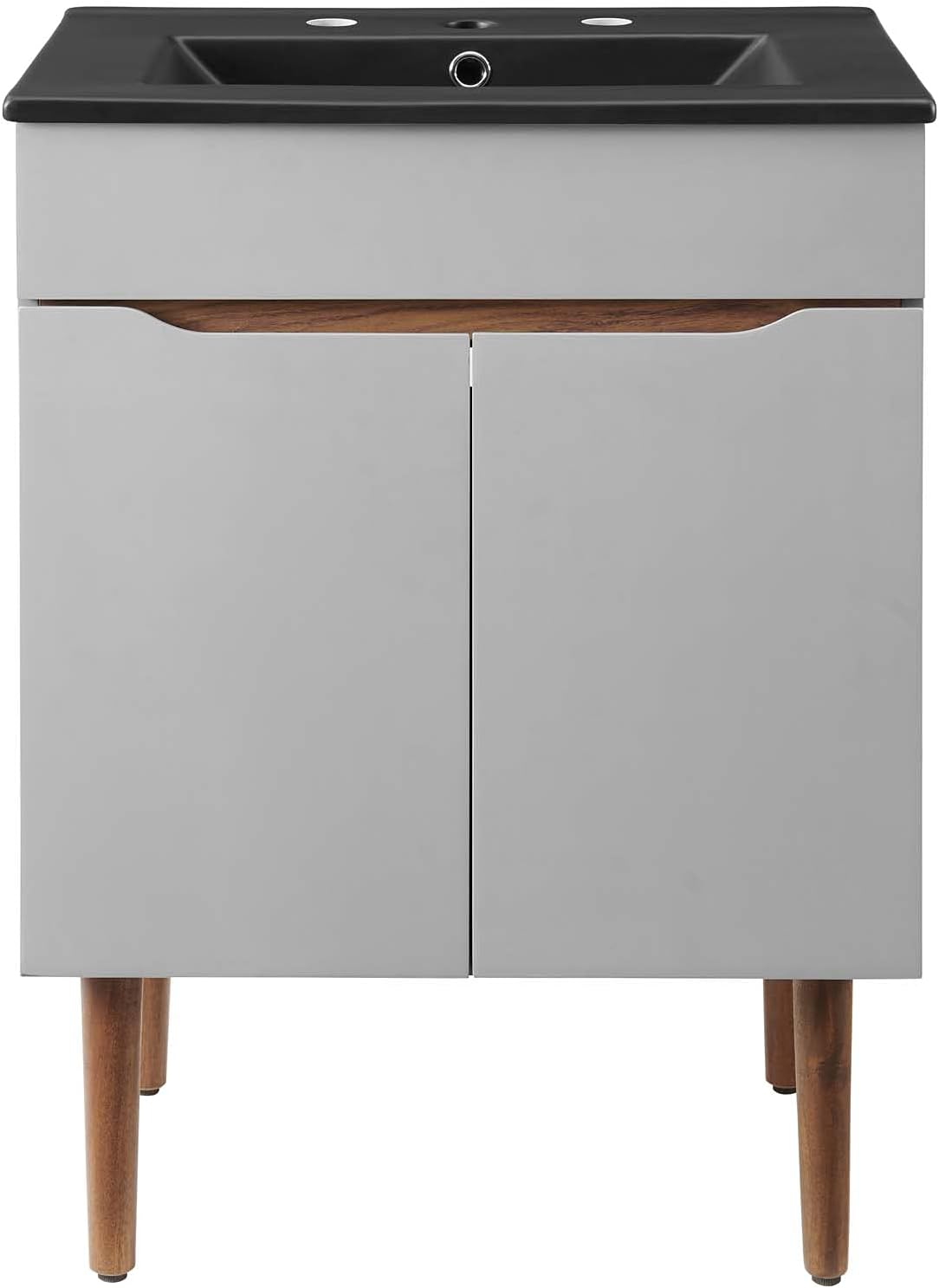 Sink Vanity Cabinet, Wood, Grey Gray Black, Modern Contemporary, Hotel Bedroom Bathroom Master Suite
