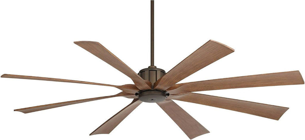 Possini Euro Design 70' Defender Industrial Rustic Farmhouse Indoor Outdoor Ceiling Fan with Remote Control Oil Rubbed Bronze Koa Damp Rated for Patio Exterior House Home Porch Gazebo Garage Barn