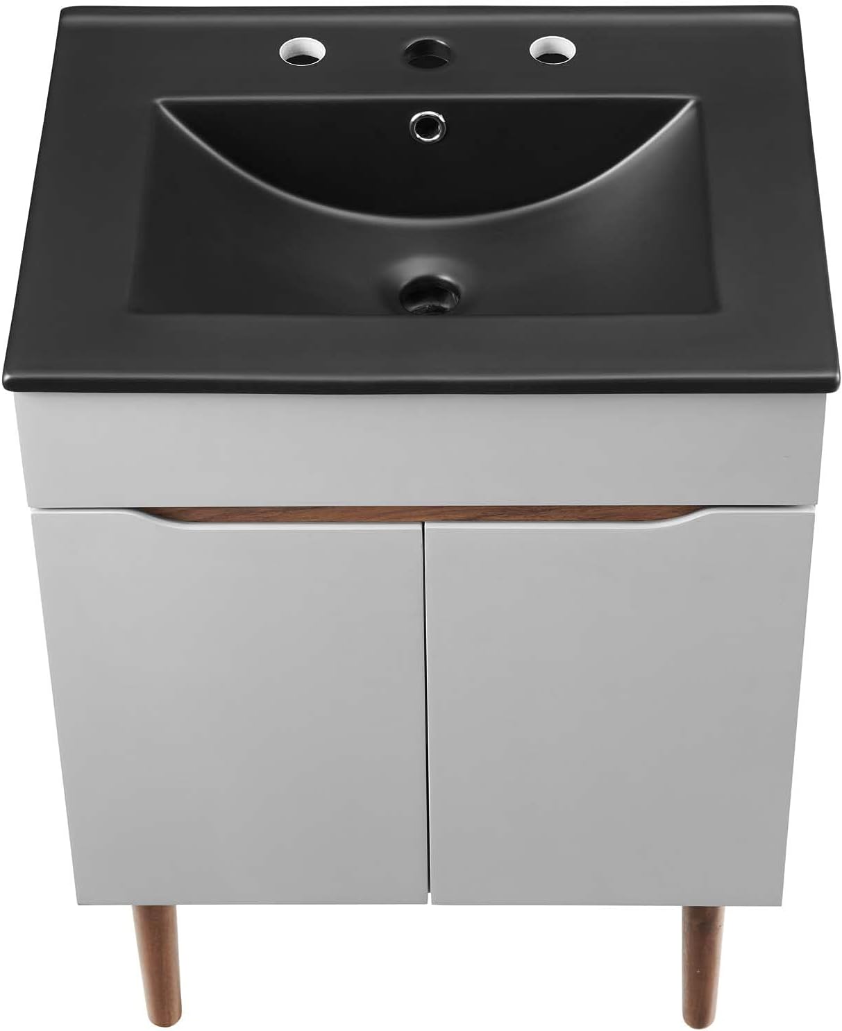 Sink Vanity Cabinet, Wood, Grey Gray Black, Modern Contemporary, Hotel Bedroom Bathroom Master Suite