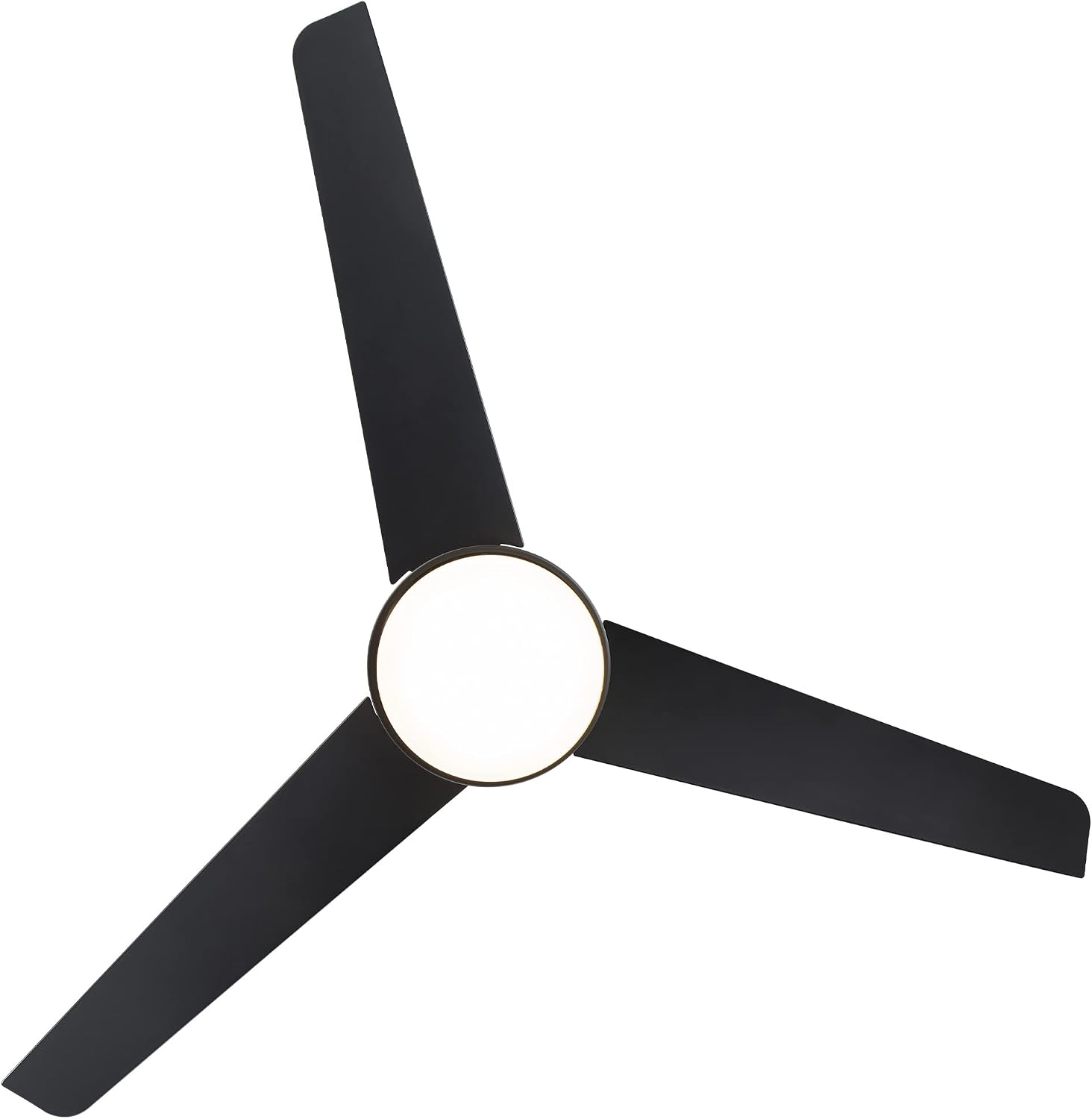 WAC Lighting F-054L-SB/MB Mod 54' Outdoor Ceiling Fan with LED Lights & Remote, Satin Brass/Matte Black