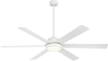 MINKA-AIRE F897L-WHF Cairo 65' 6-Blade LED Smart Indoor/Outdoor Ceiling Fan - Flat White Finish with Matte Lens