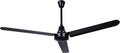 60' Black Weatherproof Industrial Ceiling Fan – High-Performance DC Motor – Wall Control – Ideal for Outdoor Patios, Warehouses & Gyms