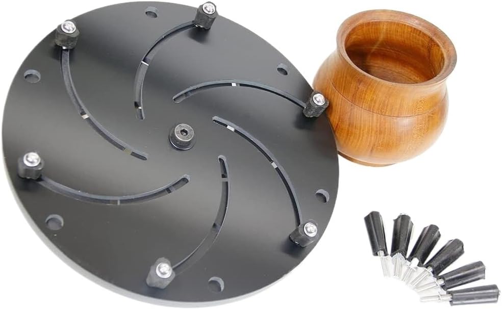 12-Inch Wood Lathe Chuck, Self-Centering with 1-Inch - 8TPI Thread Lathe Chuck KWEIOTO