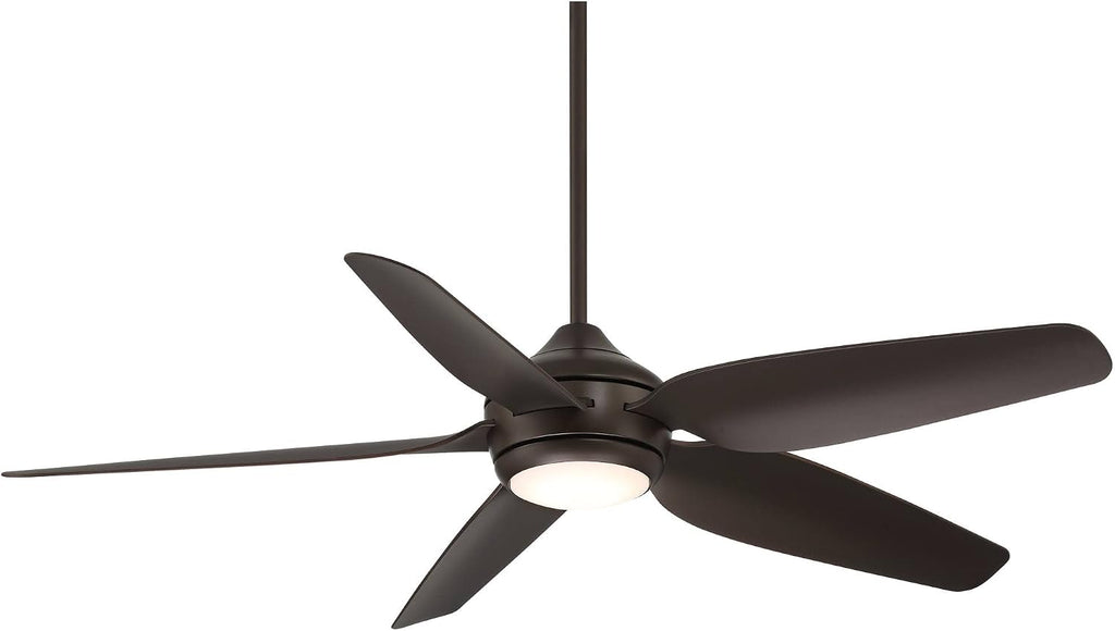 Casa Vieja 52' Del Diego Modern Industrial Indoor Outdoor Ceiling Fan with LED Light Remote Control Bronze Brown Damp Rated for Patio Exterior Shed House Home Porch Gazebo Garage Barn