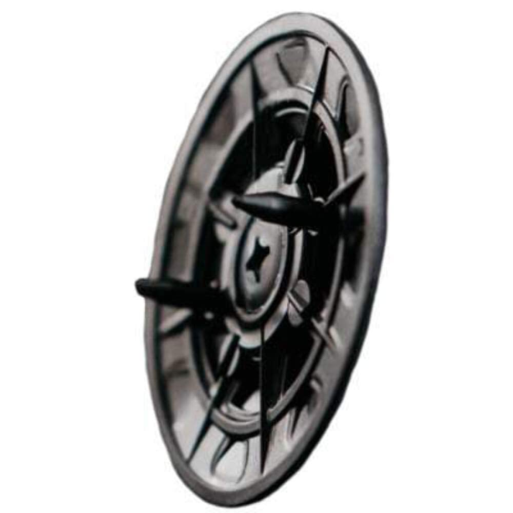 TruFast 2' Thermal-Grip Ci Prong Washer (1000 EA) Black Plastic Rigid Continuous Insulation Fastening Solution