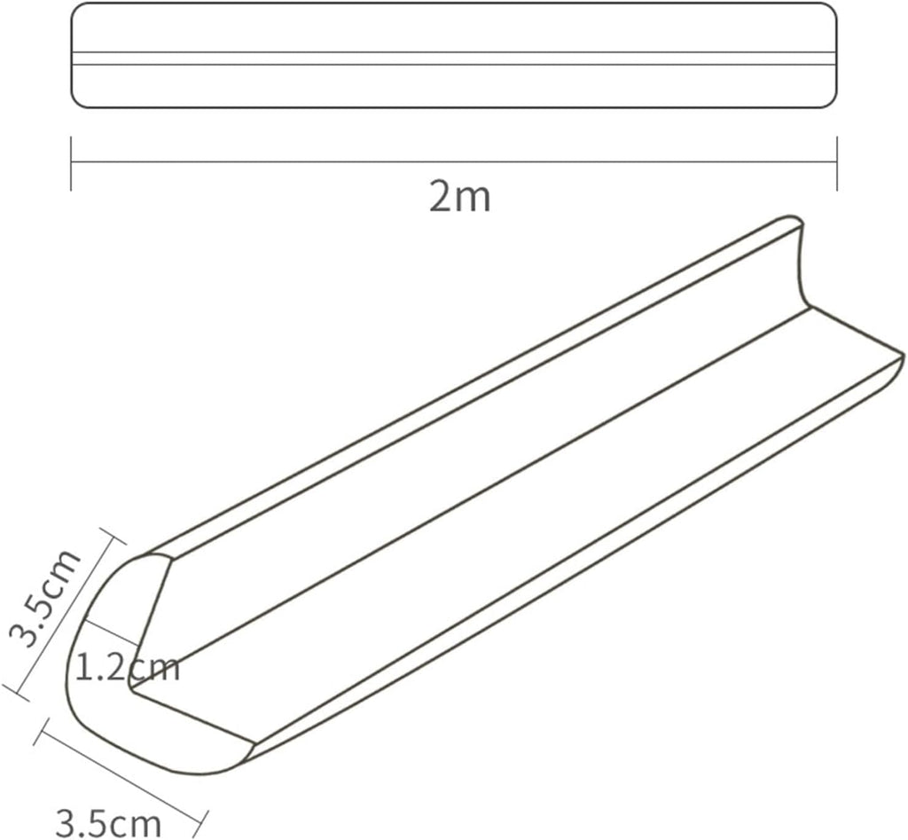 Corner Protectors，Foam Edge Protectors， Edge Corner Protector Proofing, Edge Bumpers, Furniture Edge and Corner Guards, Wall Corner Pole Strips Covers Sharp Furniture Table, Adhesive(White,6pcs)