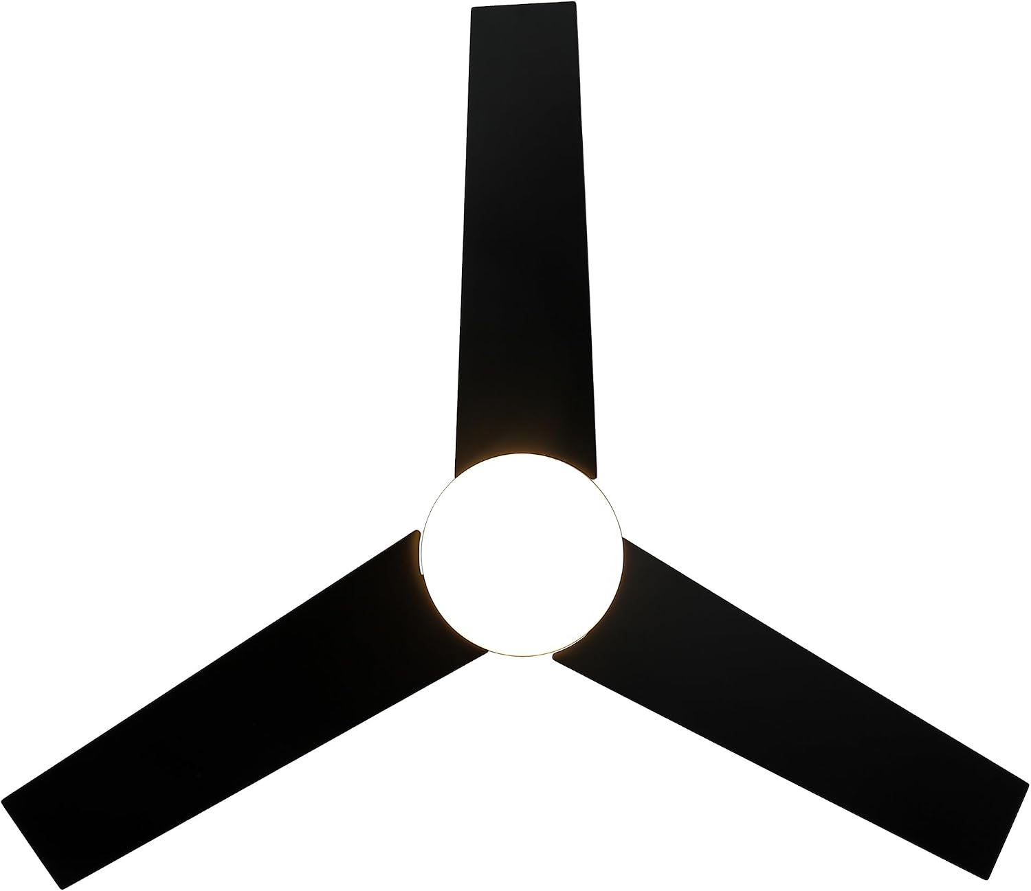Low Profile Ceiling Fans with Lights and Remote, 48 Inch Bedroom Ceiling Fans Flush Mount, Indoor/Outdoor Fans for Patios, Reversible 3 Blades, Noiseless, Color Temp Adjusted, DOE ETL Tested (Black)
