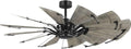Progress Lighting P250098-31M Springer II - 12 Blade Ceiling Fan In Farmhouse Style-16.26 Inches Tall and 60 Inches Wide, Finish Color: Matte Black