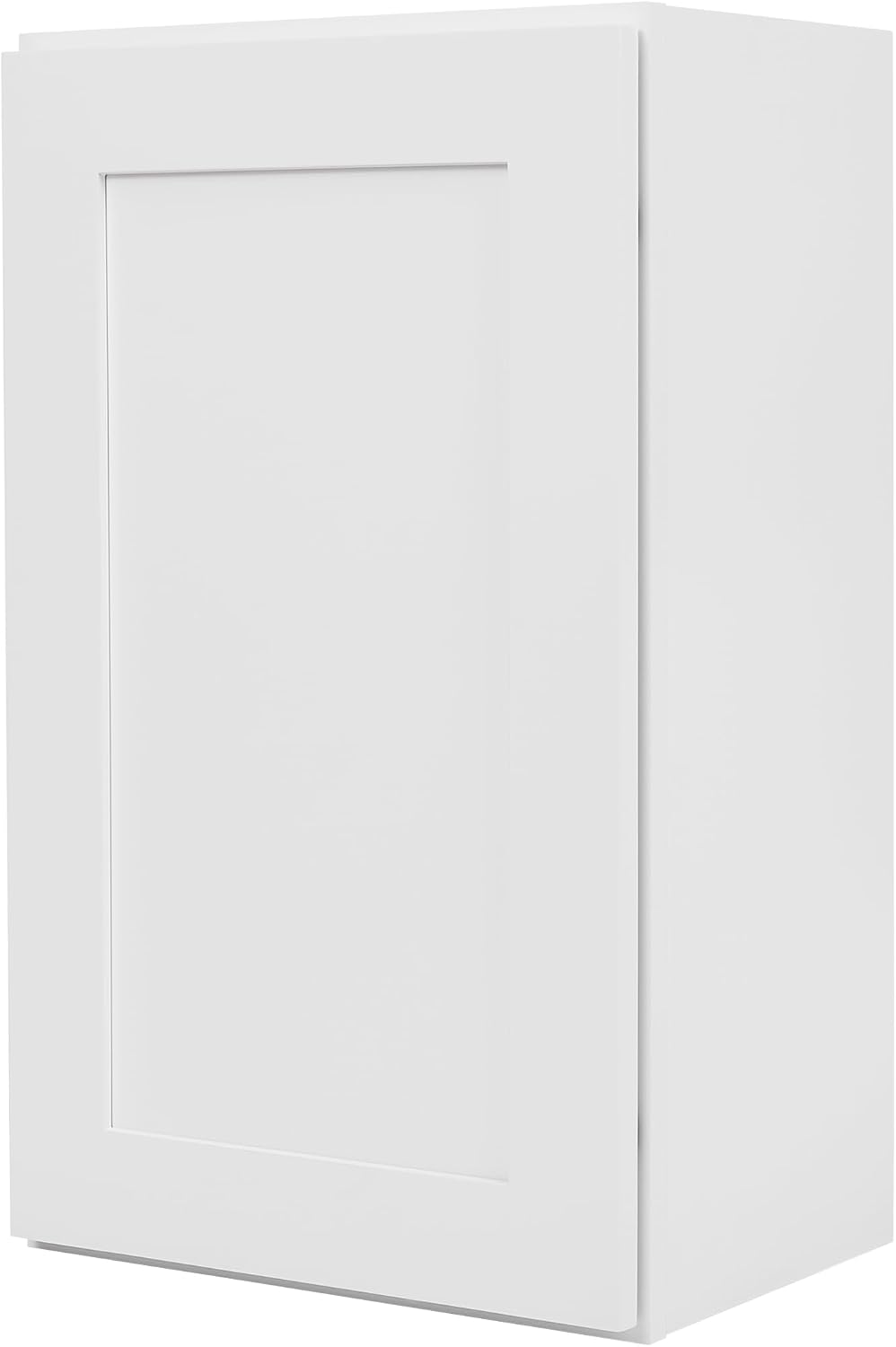 White Shaker Wall Cabinet - Ready to Assemble, Perfect for Kitchen, Laundry, and Bathroom Storage - 18' W x 36' H x 12' D