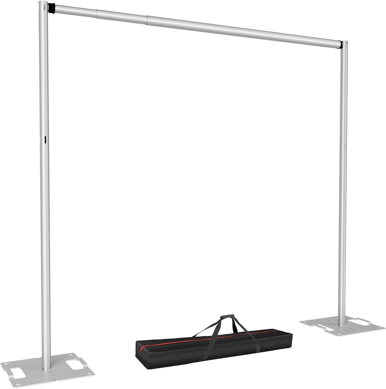 EMART 8.5 * 10ft Pipe and Drape Backdrop Stand KIt, Adjustable Heavy Duty Photo Background Stand Back Drop for Birthday Party Wedding Christmas Decorations