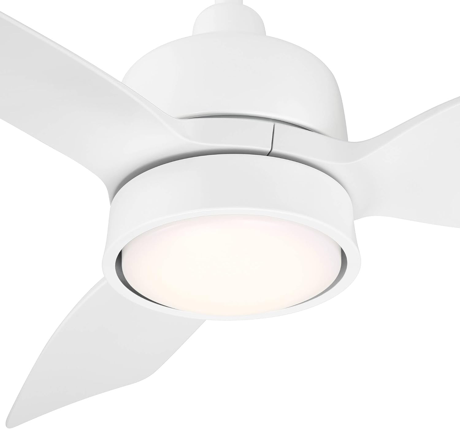 Casa Vieja 36' Verdin Modern Indoor Outdoor Ceiling Fan 3 Blade LED Light Remote Control Matte White Finish Blades Bedroom Patio Living Room Kitchen Porch Damp Rated Decorative Dimmable Garage