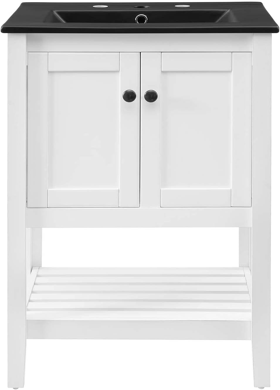 Sink Vanity Cabinet, Wood, White Black, Modern Contemporary, Hotel Bedroom Bathroom Master Suite