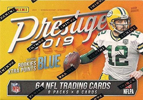 2019 Panini PRESTIGE Football Series Unopened Blaster Box of Packs with One Autograph or EXCLUSIVE Memorabilia and 8 Rookie Cards in EACH Box