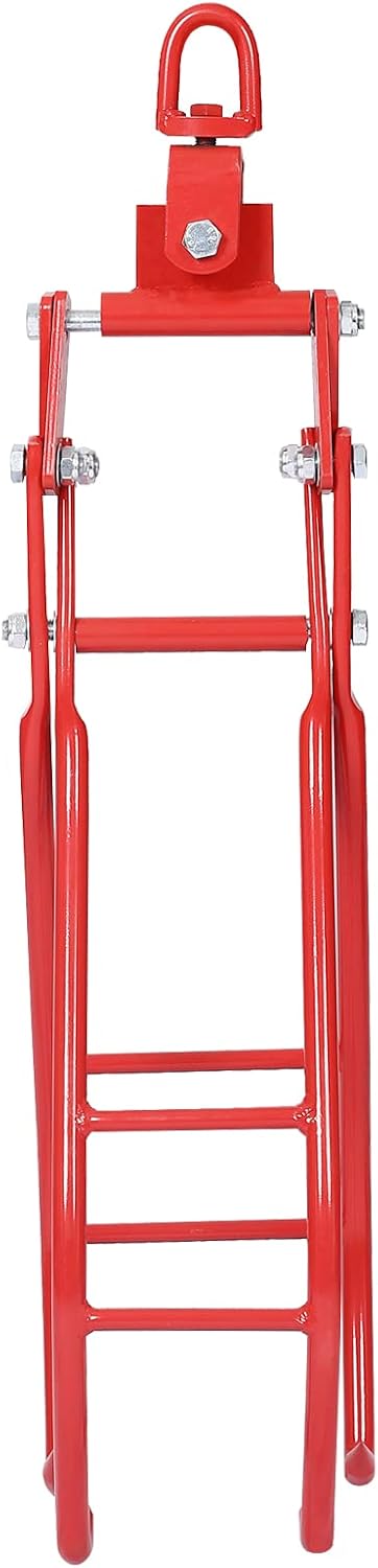 36' 4 Claw Heavy Duty Log Lifting Tongs, Timber Log Lifting Tongs Solid Steel, Swivel Dragging Steel Tongs Log Lifting, Handling, Dragging & Carrying Tool for Wood Logging Equipment Lifting Clamps