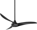 Minka Aire F843-CL Wave 52' Ceiling Fan with Remote Control, Coal